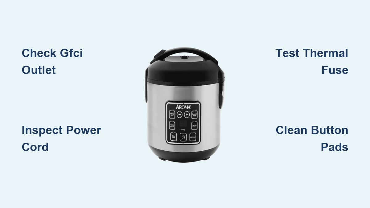 How to Fix Aroma Rice Cooker Not Working