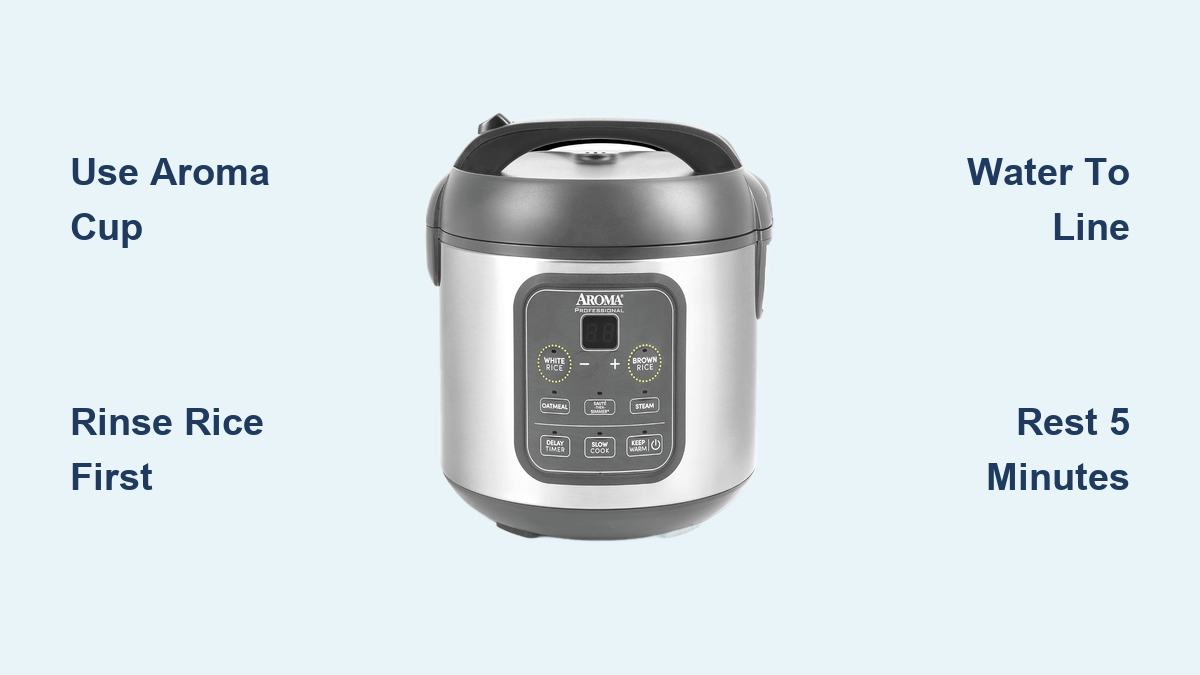 How to Use Aroma Rice Cooker: Easy Steps