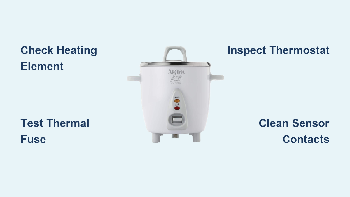 Aroma Rice Cooker Not Heating Up? Fix It Fast