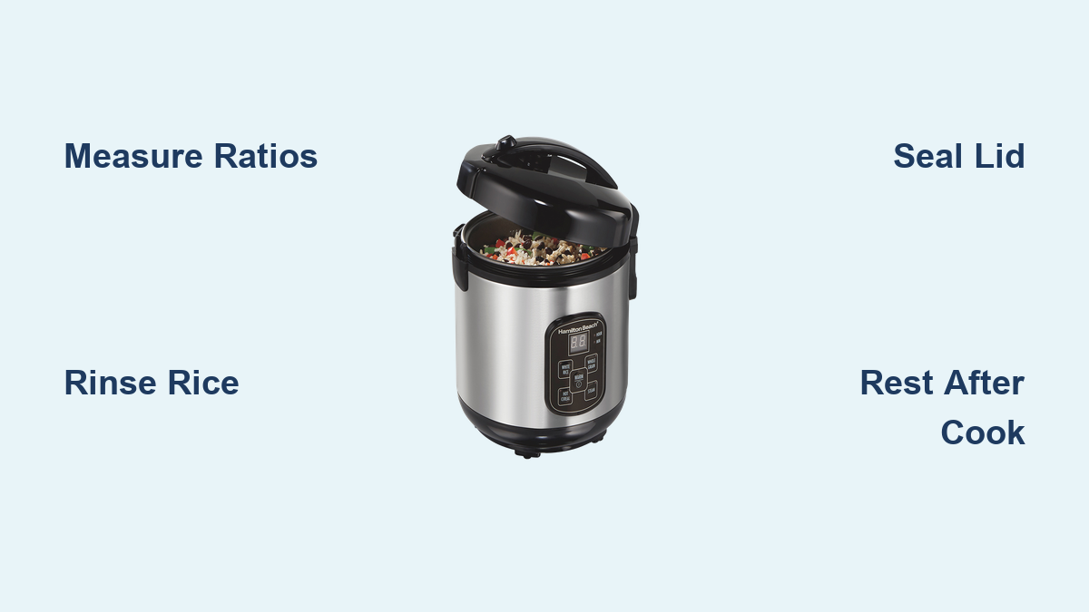 How to Use Hamilton Rice Cooker: Quick Guide