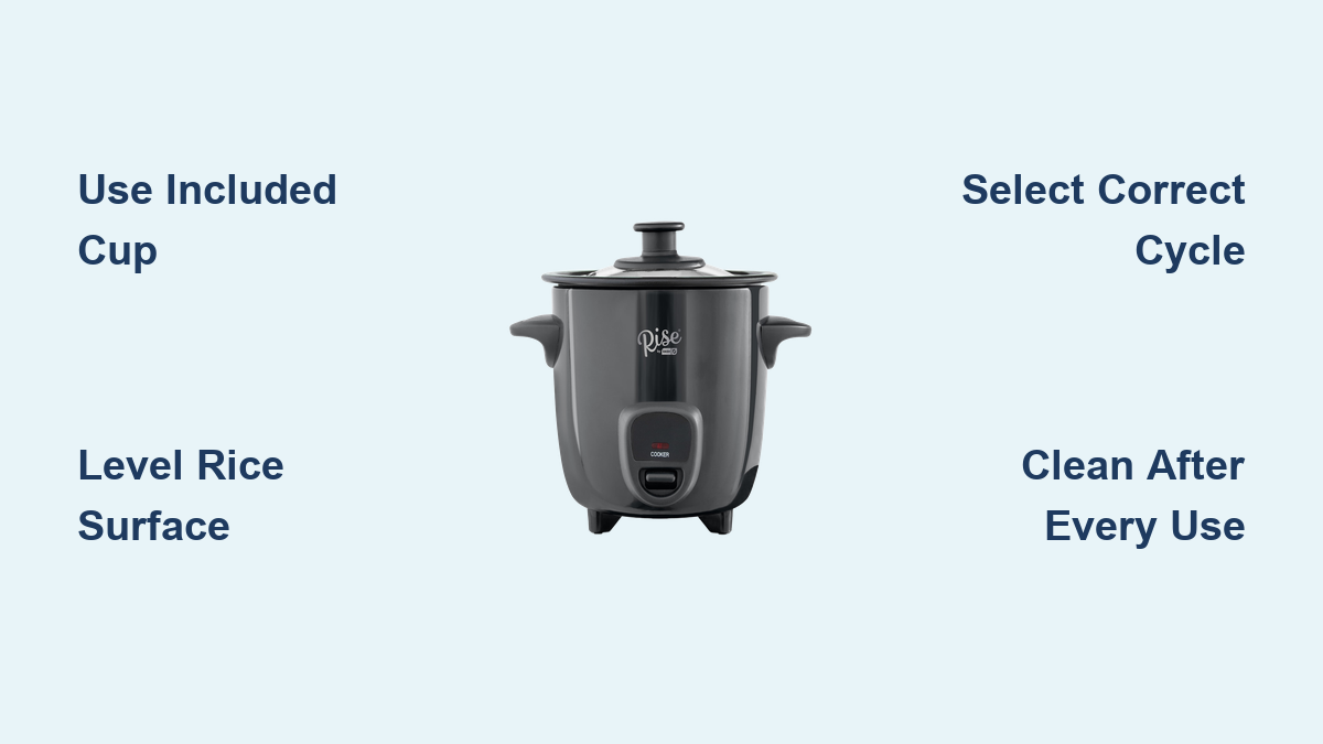 How to Use Rise Rice Cooker: Quick Guide