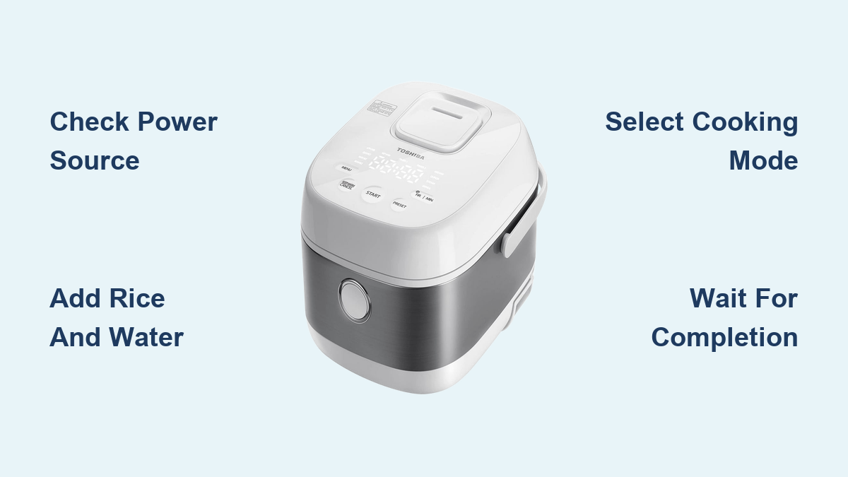 How to Use Toshiba Rice Cooker: Easy Steps